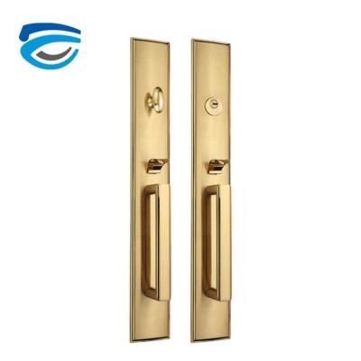 China Anti-theft handle zinc alloy lever security luxury villa door lock for home for sale