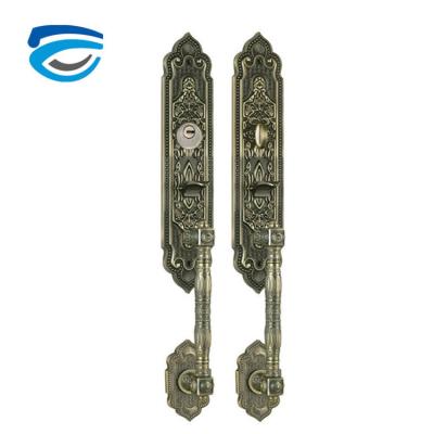 China Anti Theft USA Style Door Handle Mortise Zinc Alloy Luxury Door Lock for sale