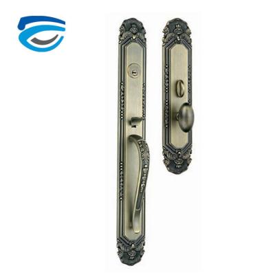 China Anti-theft luxury villa apartment door handle lock zinc alloy material on sale for sale