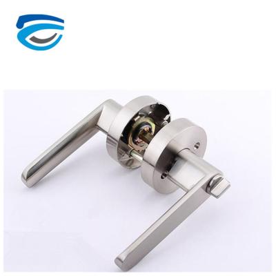 China Flush Door Handle Anti-theft Lock For Interior Double Sided Passage Lock Set for sale