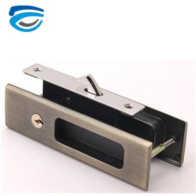 China anti-theft zinc alloy garage sliding door wooden lock with hook lock body for sale