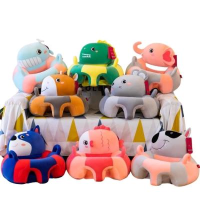 China Anti-fall Massage AIFEI TOY Cute Cartoon Baby Children Sit Sitting Learning To Sit Safe Kids Chair Cushion Plush Toys for sale