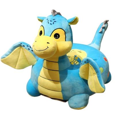 China Soft Massage AIFEI TOY Cute Kids Study Sit Chair Cushion Stuffed Flying Dragon Furniture Lazy Cartoon Baby Sofa Plush Toy for sale