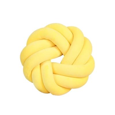 China Fashionable Home Office Decor Sofa Cushion Children Toy Gift Northern Europe Plush Bed Round Knot Ball Cushion High Quality 3D Soft Pillow for sale