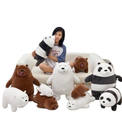 China AIFEI Decoration TOY 24cm Panda Little Pillow Plush Toys White\Super Soft Home Prone Black\Brown\Three Polar Bear Birthday Gift For Kids for sale