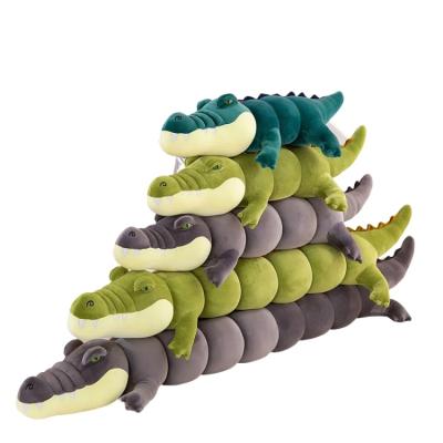 China Home Decoration AIFEI TOY Soft Simulation Crocodile Long Lie Plush Toy Dolls Soft Toys Green Children's Birthday Gift Home Decoration for sale