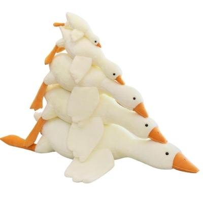 China Home Decoration AIFEI PLAY Multiple Sizes Hot Selling Simple White Goose Doll Plush Toy Large For Bed Sleep Plush Pillow Girl Gift for sale