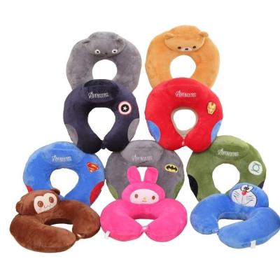 China AIFEI TOY Baby Custom Cartoon Cute Anti-pull Pillow Neck Embroidery Animals Pattern Plush U Shaped Pillowu Toys for sale