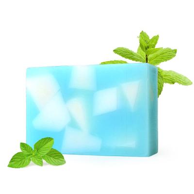 China Wholesale ANTISEPTIC OEM Organic All Natural Soap Peppermint Essential Oil Handmade Soap Facial Soap All Skin Types for sale