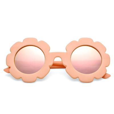 China Kids Round Sunglasses Round Flower Polarized Boys Girls UV Protection Cute Sunglasses Shades 400 for sale