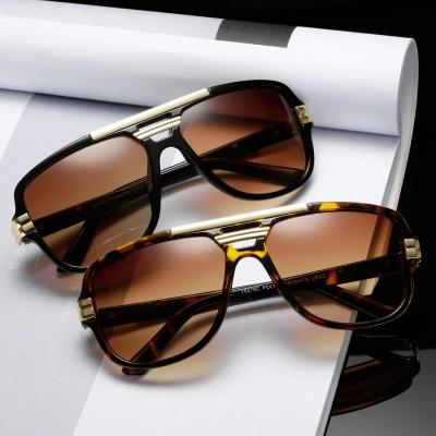 China Fashion Sunglasses 2022 New Brand Design Sunglasses Shape Men Fit Luxury Sun Glasses Vintage UV400 Sunglass Shading Eyewear for sale