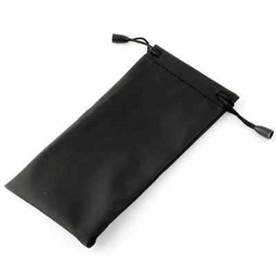 China Optical Black Glasses Carry Bag Case Cloth Pouches Pouch Soft Dustproof Glasses Storage For Sunglasses Accept Custom Logo for sale