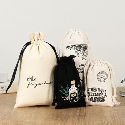 China High Quality Mini Drawstring Fashion Little Girl Portable Canvas Bag Custom Handled for sale