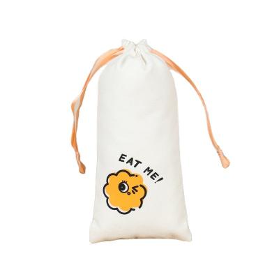 China Little Girl Hot Price Factory Sale Mini Drawstring Printed Canvas Bag Custom Handled for sale