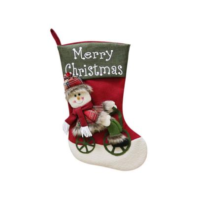 China Wholesale Promotion Christmas Stocking Jars Hanging Gifts Candy Bag Hotel Home Decoration for sale