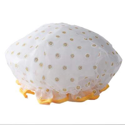 China Amazon Sustainable Hot Selling Long Plastic Shower Cap Customized For Women for sale