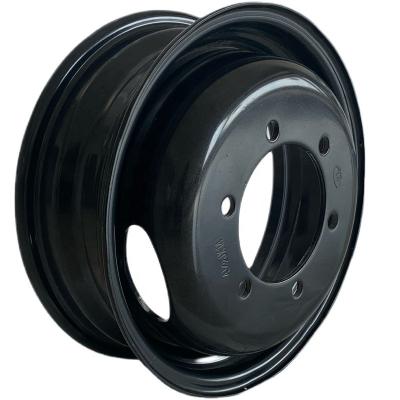 China China Factory Wholesale Steel Small Truck Wheel Tubeless Rim For Black 4J13 for sale