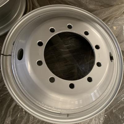 China Heavy truck steel wheel rims 24 for 8.5-24 pipe-shaped steel wheel for sale