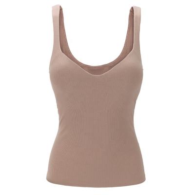 China Anti-Shrink Singlet Wearing Cold Thermal Women's Underwear Winter Bra Tank Tops for sale