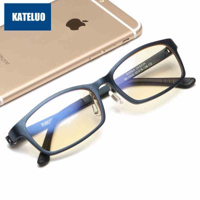 China Eye protection KATELUO 2021 brand computer blue light anti fatigue reading glass prescription glasses radiation resistant frame for sale