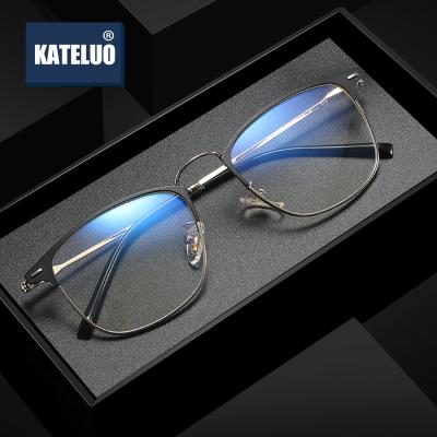 China Unisex Blue Photochromic Computer Laser Fatigue Anti Eye Protection KATELUO Anti Light Glasses Optical Glasses Frame For Women Men for sale