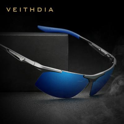 China Sports Sunglasses VEITHDIA Men's Outdoor Sports Polarized Aluminum UV400 Magnesium Custom Design Logo Sunglasses for sale