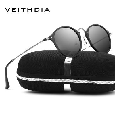 China Fashion Sunglasses Unisex Vintage Round Aluminum Fashion Eyewear Polarized UV400 Coating Mirror Sunglasses For Women Men 6358 for sale