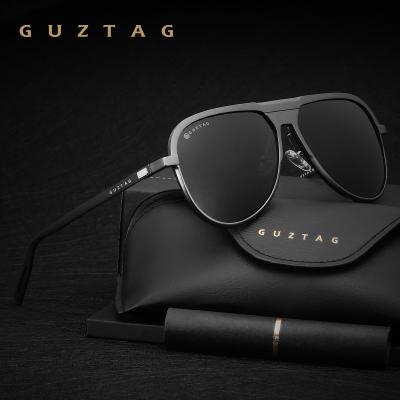 China GUZTAG High Quality High End Classic Sunglasses Polarized Men Driving Sun Glasses For Brand Design Mirror Eyewear Male for sale