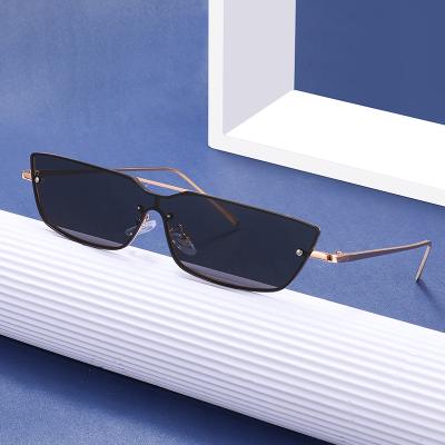 China Wholesale New Designer Square Rimless Sun Glasses UV400 Anti Shades Mens Womens Sunglasses for sale