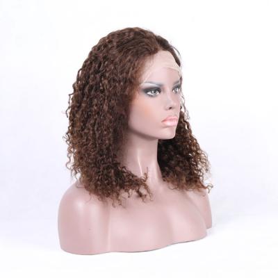 China Hd Curly Swiss Lace Frontal Wig Raw Indian Hair 13*4 Cuticle Aligned Virgin Human Lace Wig for sale