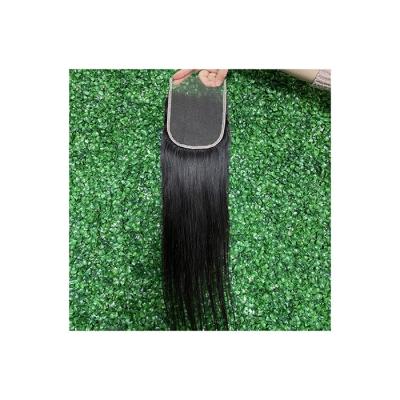 China Factory Wholesale 12 Inch -22 Inch Silky Straight Light Color Reality Wave Hair 4*4 HD High Definition Lace Closure for sale