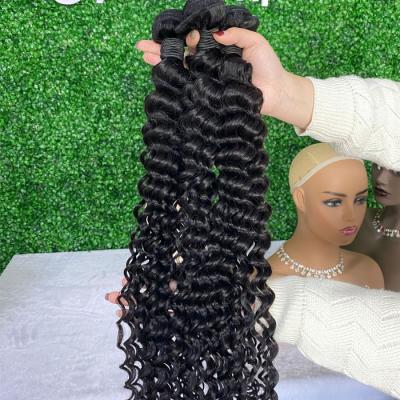 China Wholesale Hot Selling Virgin Hair Loose Curly 3 Bundles With Transparent Frontal China Factory Supply HD Lace Unprocessed Raw Hair for sale