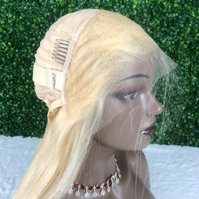 China 13by6 613 HD Human Hair Lace Front Wig For Black Women HD Straight Blonde Transparent Lace Wig HD Lace Frontal Wig for sale