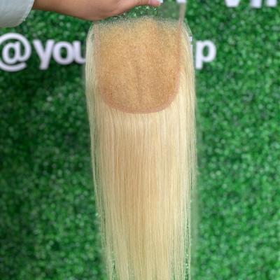 China 5x5 13x4 13x6 613 Blonde HD Lace Closure Headband Virgin Straight Top Quality Raw Human Hair Blonde Swiss Silk Headband for sale