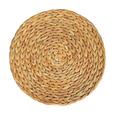 China Manufacturer Stocked Supplier Natural Material Grass General Purpose Round Woven Area Mats for sale