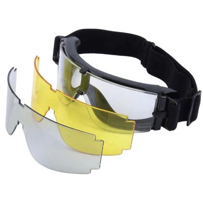 China Tactical Goggles 3 Lens Night Vision Military Tactical Goggles Military Goggles For Paintball CS Shooting Tactical Gear for sale