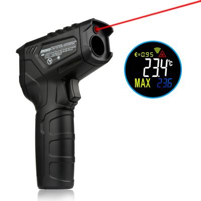 China 0.5s Response Black Industrial Thermometer Gun Of -50~380/550/800 ℃ Temperature Range for sale