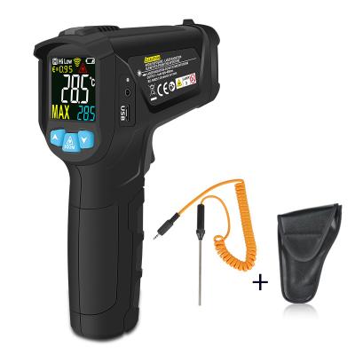 China IR Laser Digital Industrial Thermometer Gun 0.1~100 Emissivity Ajustable For Non-Contact Pyromete à venda