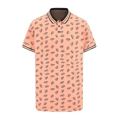 China Anti-Wrinkle Factory Direct Sale Mens Printed Polo Short Sleeve All Over Printed Polo Shirts for sale