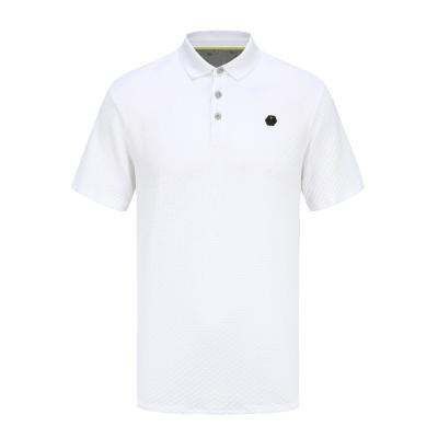 China Breathable Mens Knitted Polo Shirt Short Sleeve Men Polo for sale