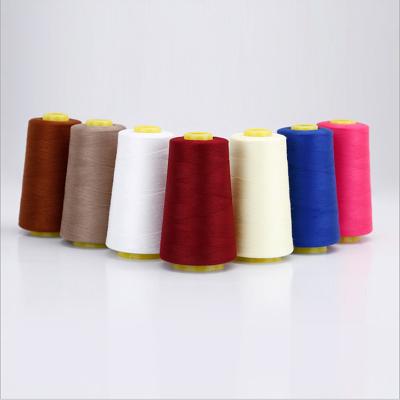 China Wholesale cheap high tenacity hot sale 100% backing polyester 40/2 sewing thread white and black colors polyester sewing thread yarn for sale