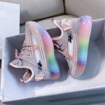 China Fashion Breathable Anti-slippery Anti-slippery Yeezy Casual Mesh Student Shoes Dad Yatai Sports Summer Flying Woven Women's Shoes for sale