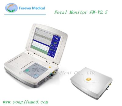 China Fetal Heart Monitor Cardiotocography Baby Doppler Ultrasound portable Fetal Monitor CTG machine for sale