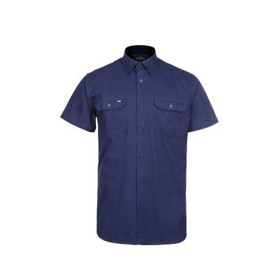 China Wholesale Security Short Sleeve Shirt Police Shirt Cotton Work Shirt for sale