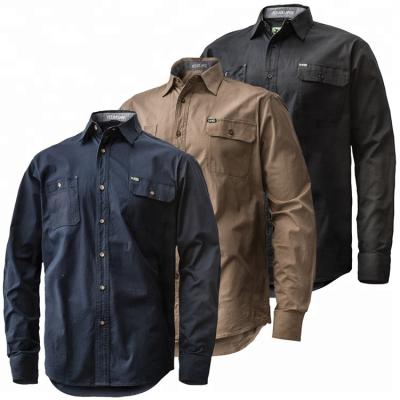 China Color Men's Nomex Fire Resistant Shirts Breathable Mechanic Work Shirt Jacket Uniform for sale