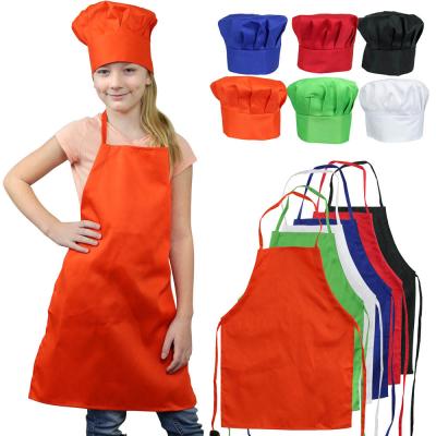 China Cheap Custom Kitchen Cotton Apron Wholesale Canvas Apron Kids Painting Kids Apron for sale