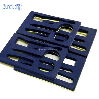 China ZCPF182 Assembled Velvet Foam Box Inserts / Wholesale Die Cut Foam Sheet Foam Rubber Packaging Material for sale