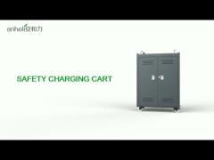 USB Type 54 Ports Smart Charging Cart For  School Used