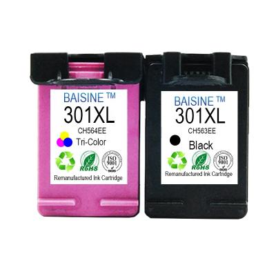 China Hot Selling Baisine Remanufactured Ink Cartridge COMPATIBLE 301XL Compatible For HP ENVY 4500 5530 Inkjet Cartridge 301 Printer for sale