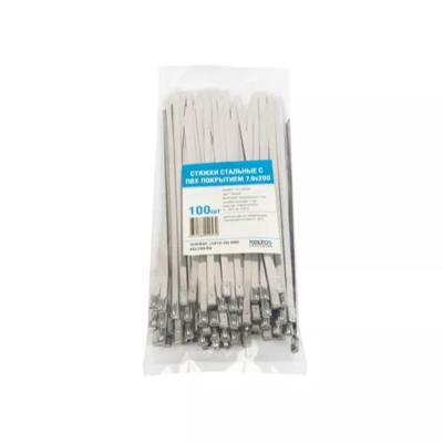 China Damping Wires Black Stainless Steel Cable Tie 16*250mm for sale